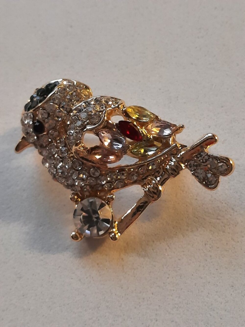 Brand New Shiny Colorful Bird Brooch
